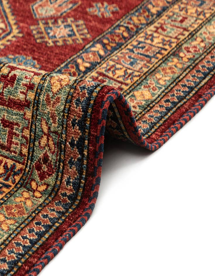 Detail image of  6' 1 x 9' 1  Hand Knotted Kazak Wool Rug