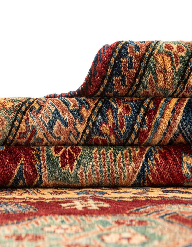 Detail image of  6' 1 x 9' 1  Hand Knotted Kazak Wool Rug