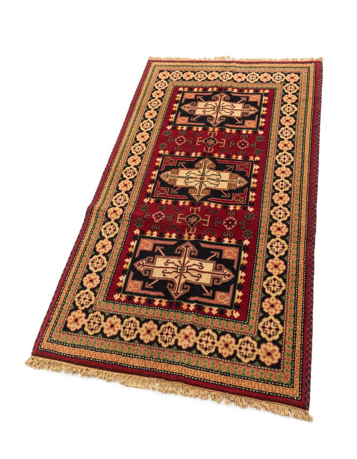 Detail image of  4' 9 x 6' 7  Hand Knotted Kazak Wool Rug