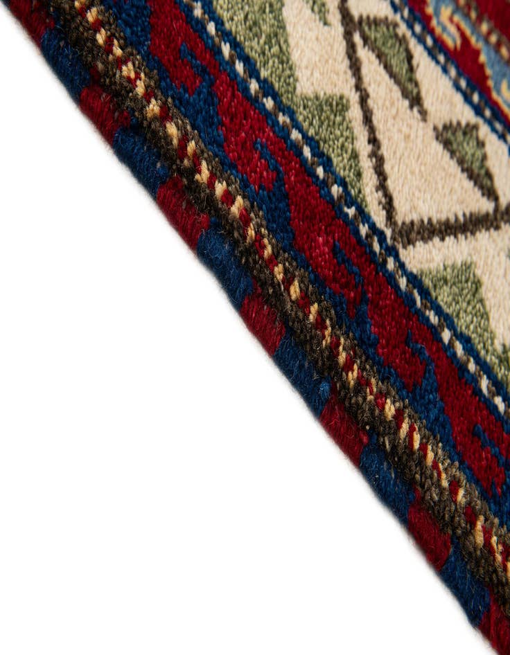 Detail image of  4' 8 x 6' 7  Hand Knotted Kazak Wool Rug