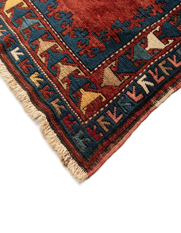 Detail image of  4' 2 x 8' 4 Kazak Rug