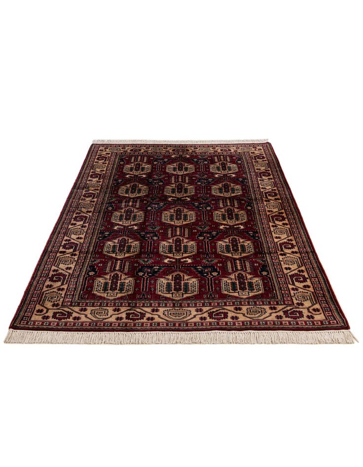 Detail image of  4' 1 x 7' 1  Hand Knotted Kazak Oriental Wool Rug