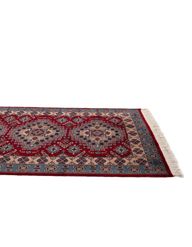 Detail image of  4' 2 x 5' 8  Hand Knotted Kazak Oriental Wool Rug