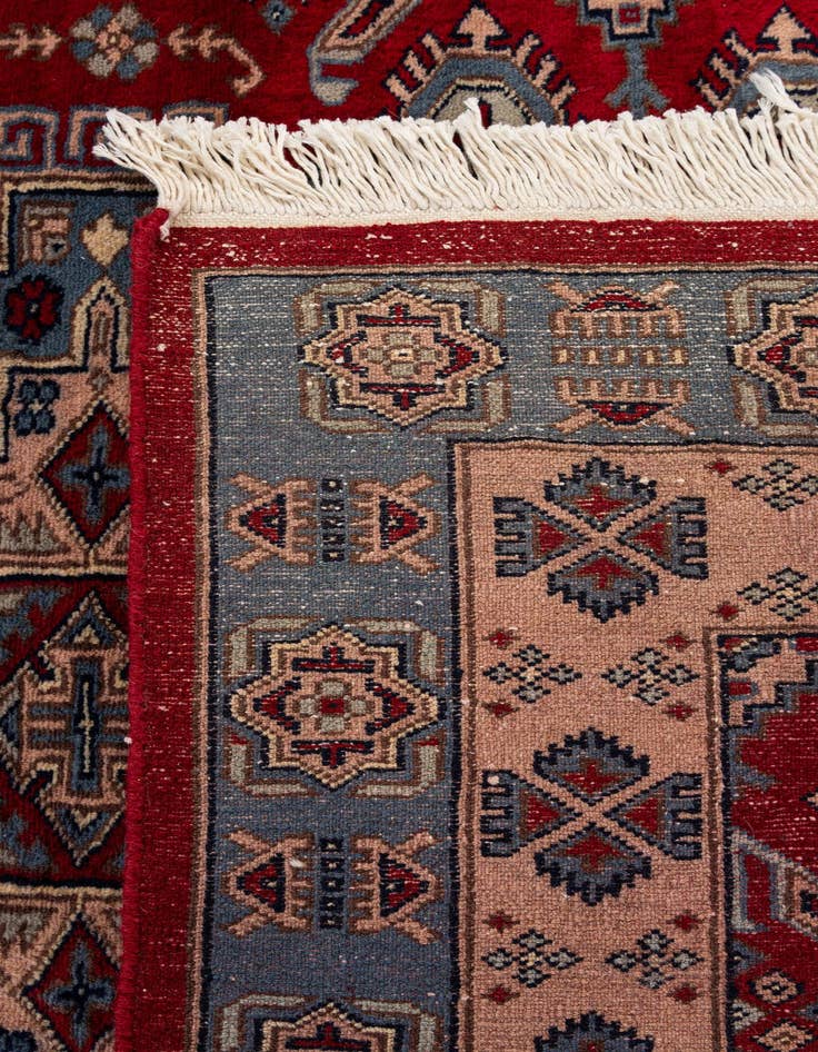 Detail image of  4' 1 x 5' 11  Hand Knotted Kazak Oriental Wool Rug
