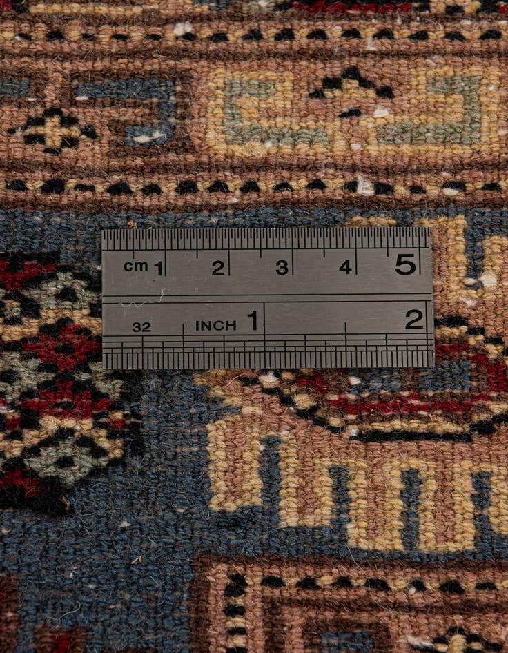 Detail image of  4' 1 x 6'  Hand Knotted Kazak Oriental Wool Rug