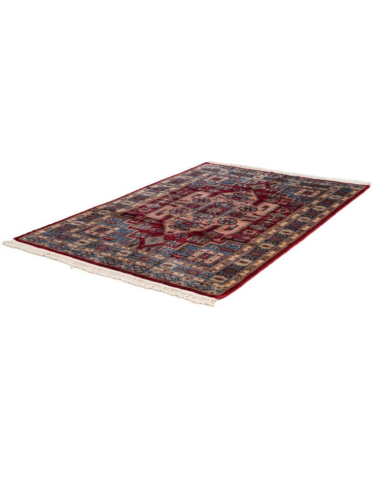 Detail image of  4' 1 x 6'  Hand Knotted Kazak Oriental Wool Rug