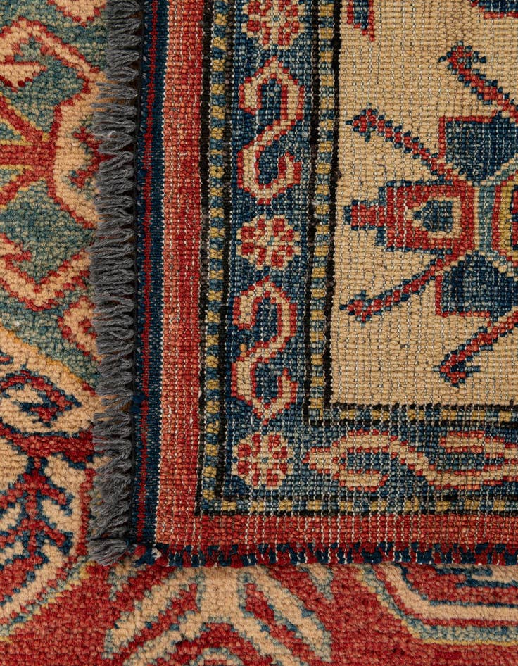 Detail image of  6' 3 x 8' 7  Hand Knotted Kazak Wool Rug