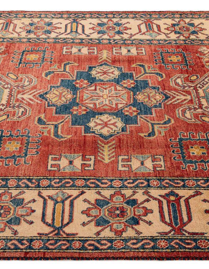 Detail image of  6' 3 x 8' 7  Hand Knotted Kazak Wool Rug