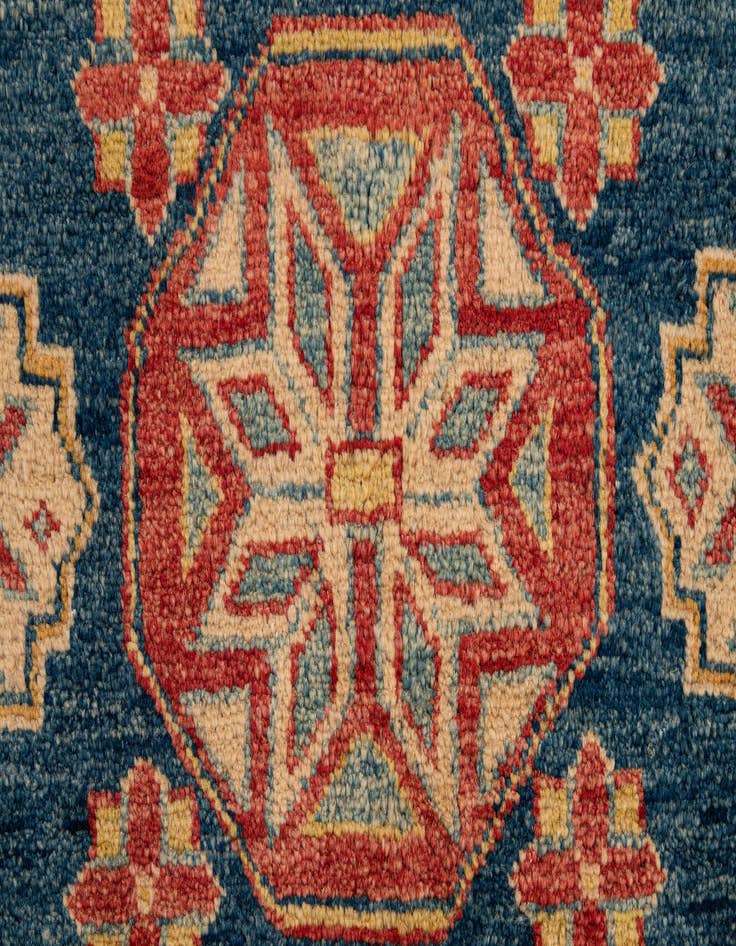 Detail image of  6' 3 x 8' 7  Hand Knotted Kazak Wool Rug