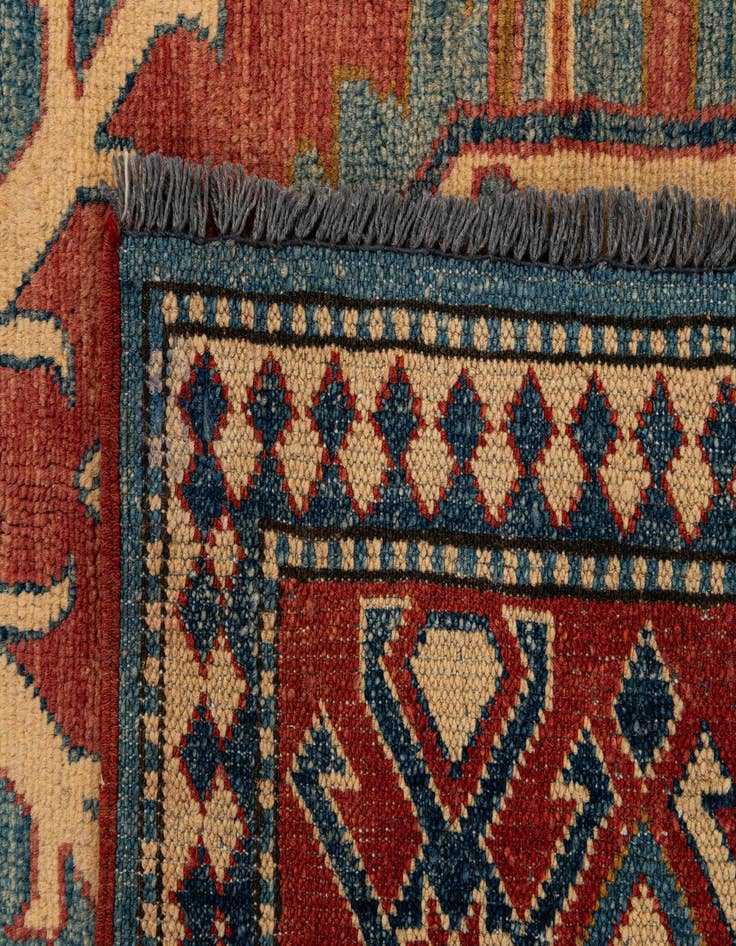 Detail image of  5' 11 x 7' 11  Hand Knotted Kazak Oriental Wool Rug