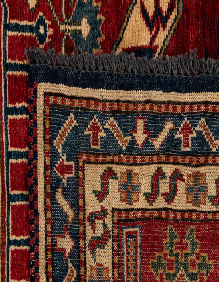 Detail image of  5' 11 x 8' 4  Hand Knotted Kazak Oriental Wool Rug