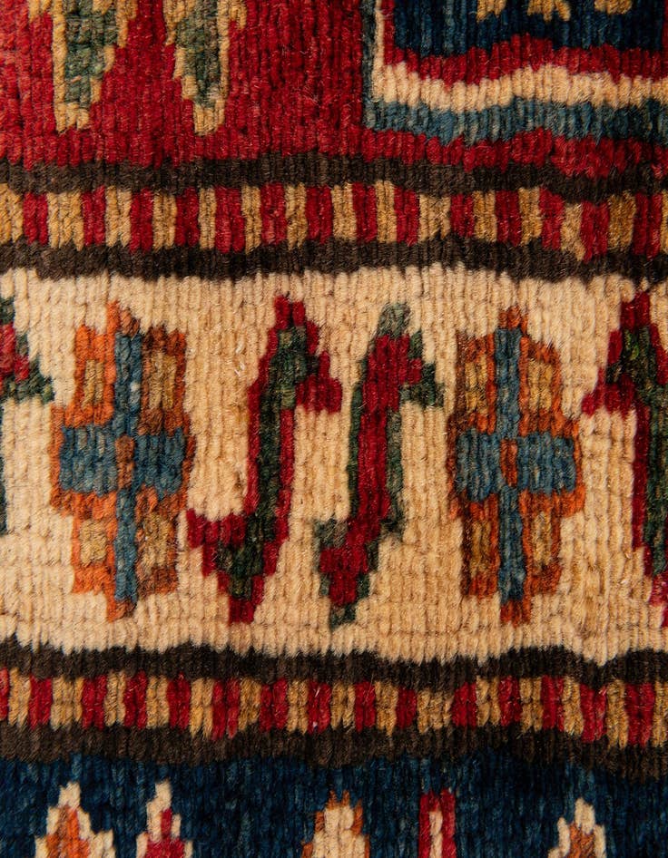 Detail image of  5' 11 x 8' 4  Hand Knotted Kazak Oriental Wool Rug