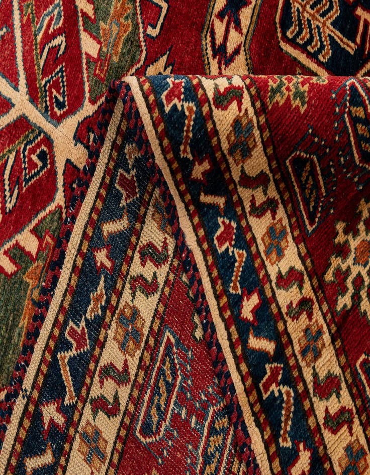 Detail image of  5' 11 x 8' 4  Hand Knotted Kazak Oriental Wool Rug