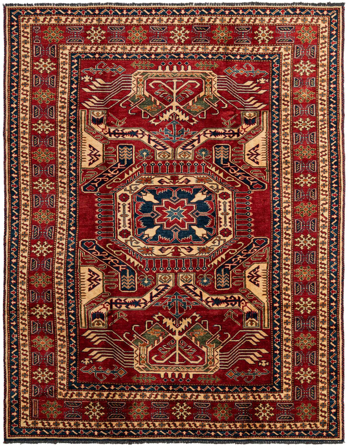 Primary image  5' 11 x 8' 4  Hand Knotted Kazak Oriental Wool Rug