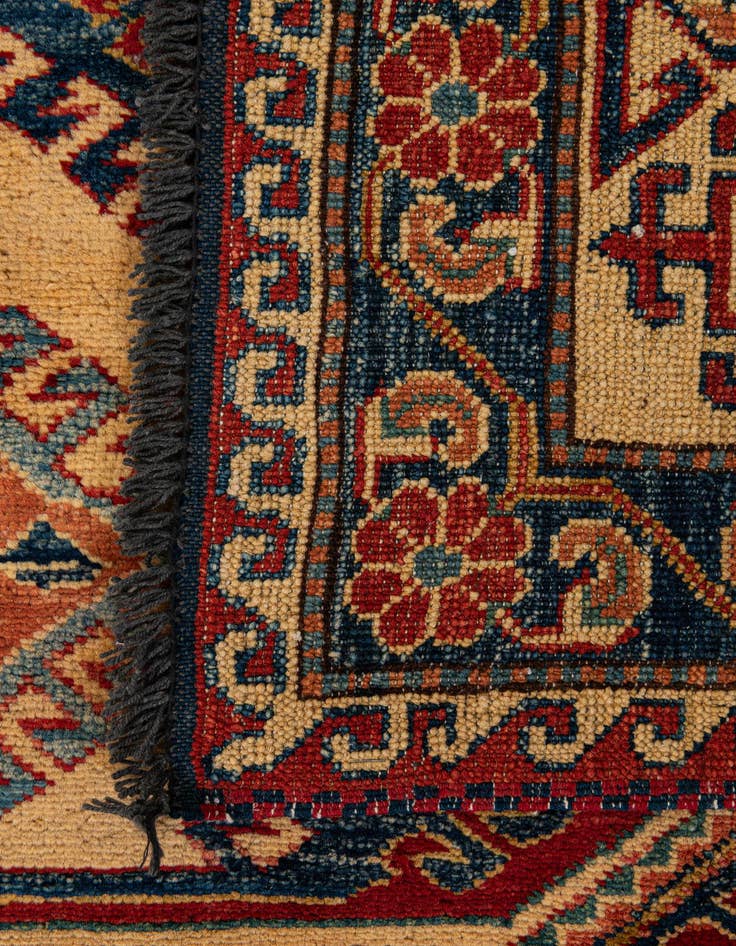 Detail image of  6' 1 x 8' 8  Hand Knotted Kazak Oriental Wool Rug