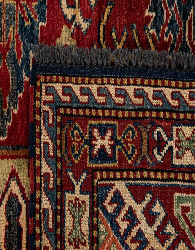 Detail image of  6' 3 x 7' 10  Hand Knotted Kazak Oriental Wool Rug