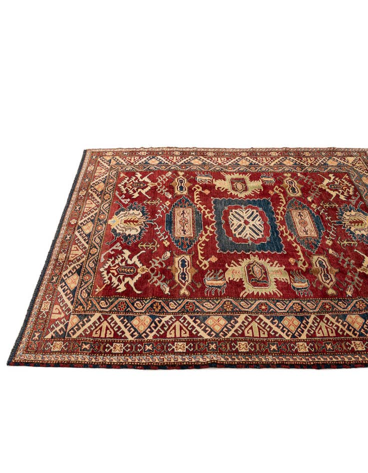 Detail image of  6' 3 x 7' 10  Hand Knotted Kazak Oriental Wool Rug