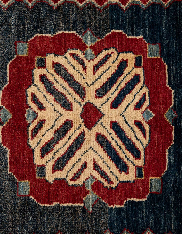 Detail image of  6' 3 x 7' 10  Hand Knotted Kazak Oriental Wool Rug