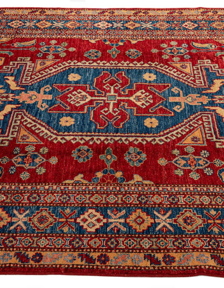 Detail image of  5' 11 x 8' 6  Hand Knotted Kazak Oriental Wool Rug