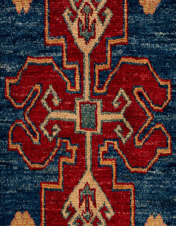 Detail image of  5' 11 x 8' 6  Hand Knotted Kazak Oriental Wool Rug