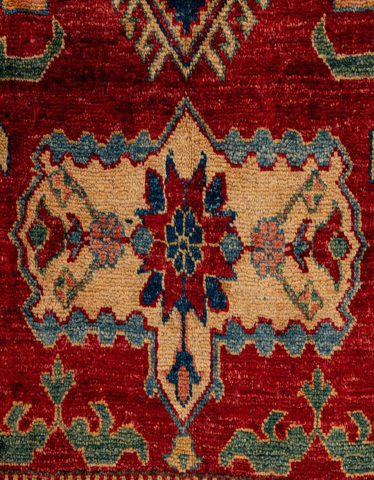 Detail image of  5' 11 x 8' 6  Hand Knotted Kazak Oriental Wool Rug