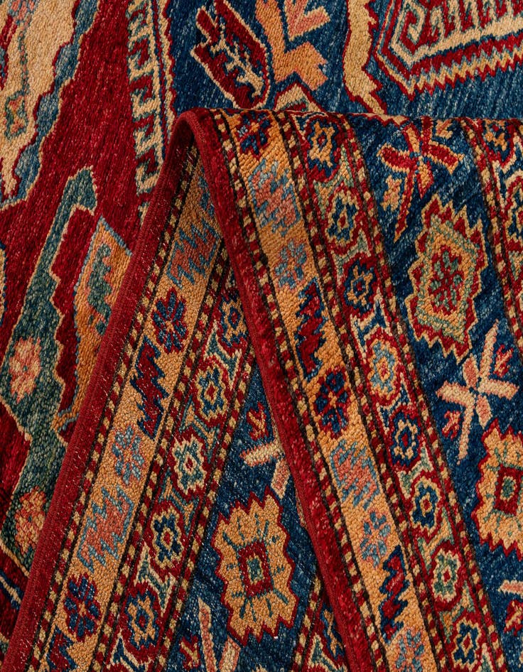Detail image of  5' 11 x 8' 6  Hand Knotted Kazak Oriental Wool Rug