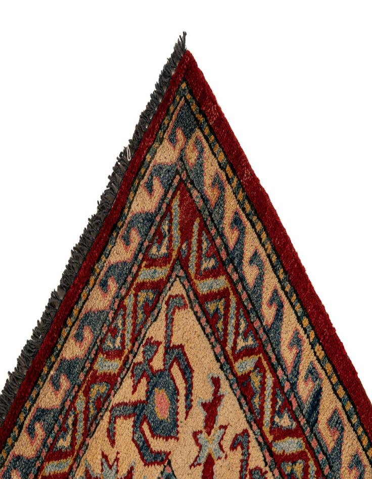 Detail image of  7' 1 x 8' 5  Hand Knotted Kazak Wool Rug