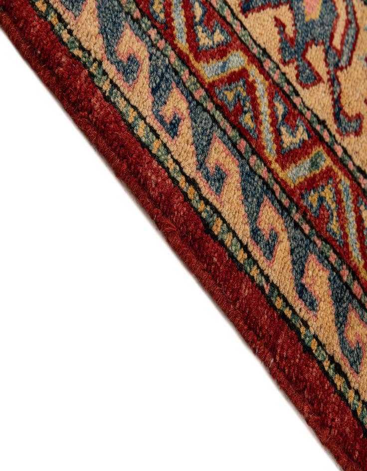 Detail image of  7' 1 x 8' 5  Hand Knotted Kazak Wool Rug