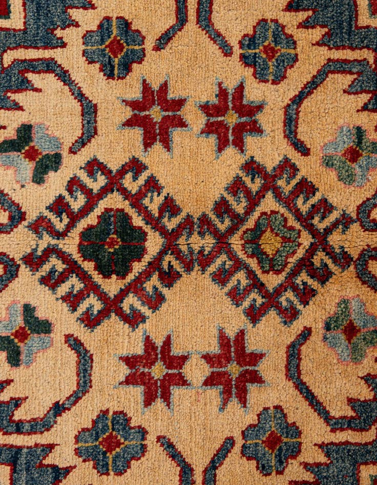 Detail image of  7' 1 x 8' 5  Hand Knotted Kazak Wool Rug