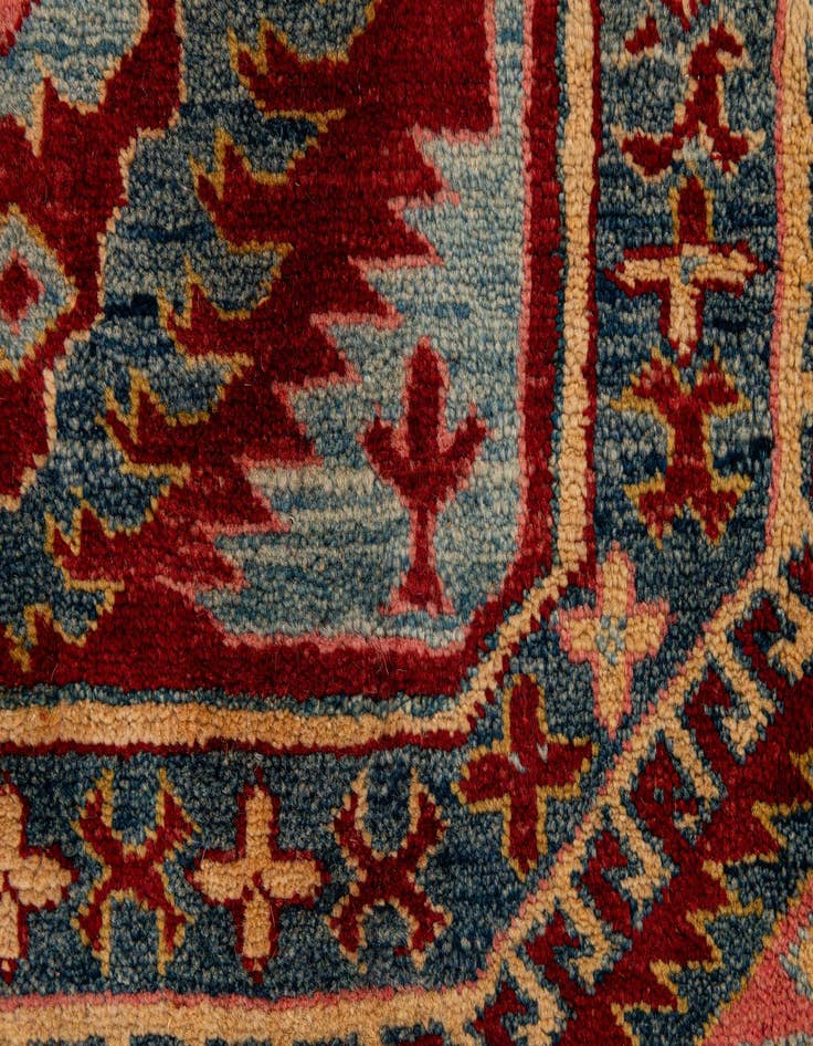 Detail image of  7' 1 x 8' 5  Hand Knotted Kazak Wool Rug