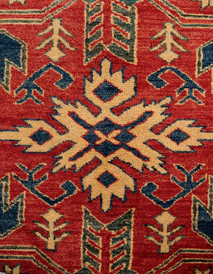 Detail image of  6' 1 x 8' 5  Hand Knotted Kazak Wool Rug