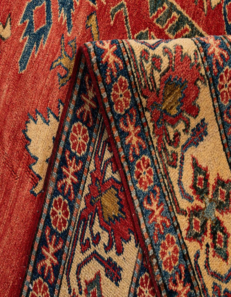 Detail image of  6' 1 x 8' 5  Hand Knotted Kazak Wool Rug