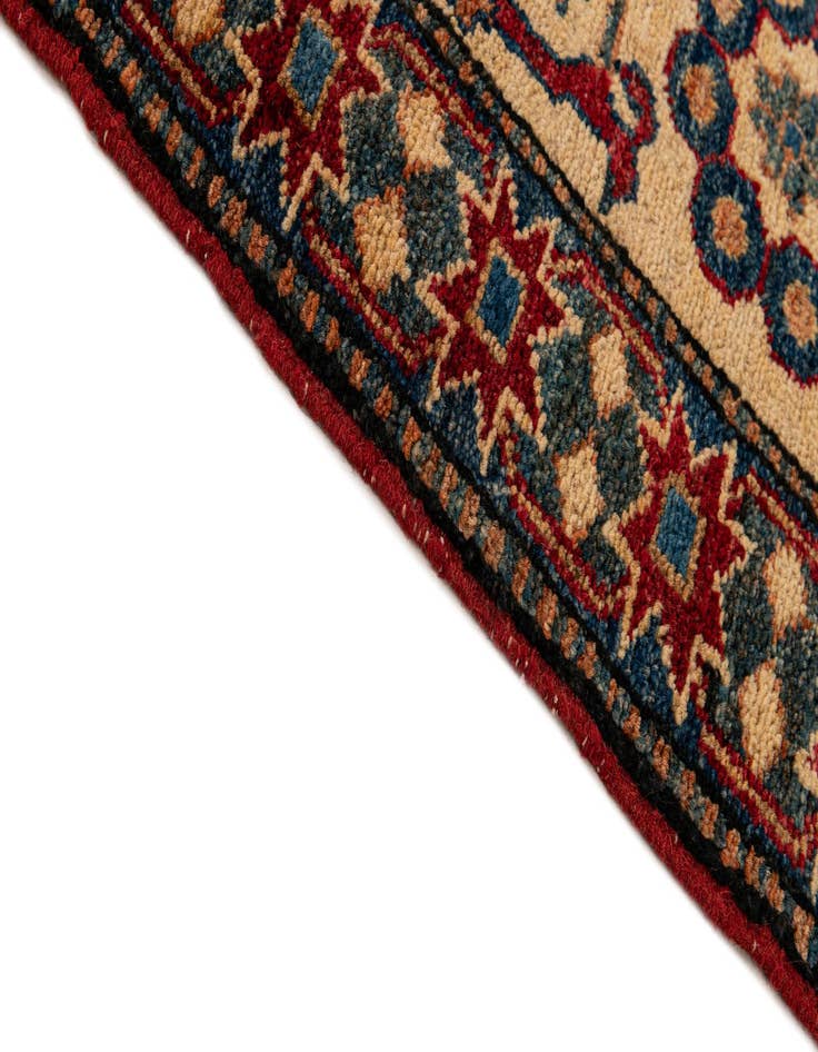 Detail image of  7' 1 x 11'  Hand Knotted Kazak Oriental Wool Rug
