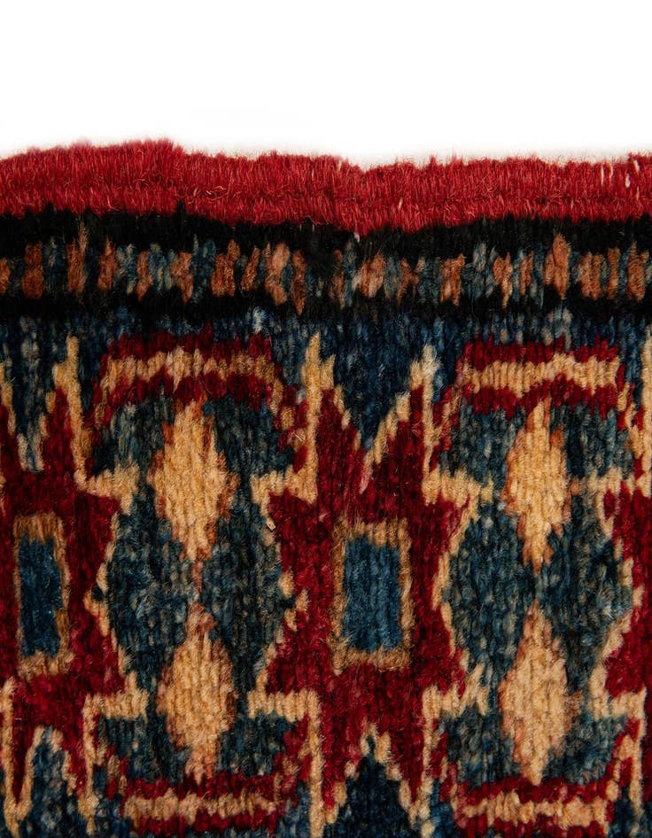 Detail image of  7' 1 x 11'  Hand Knotted Kazak Oriental Wool Rug