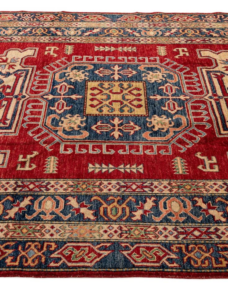 Detail image of  6' 5 x 8' 11  Hand Knotted Kazak Wool Rug