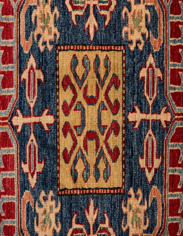 Detail image of  6' 5 x 8' 11  Hand Knotted Kazak Wool Rug