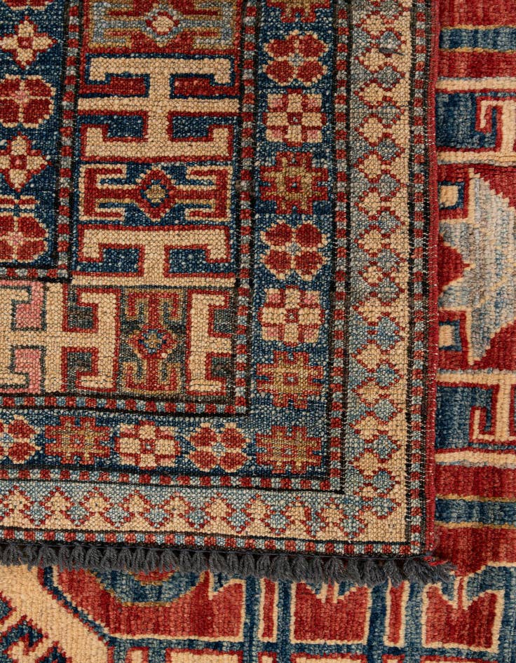 Detail image of  5' 10 x 7' 7  Hand Knotted Kazak Wool Rug