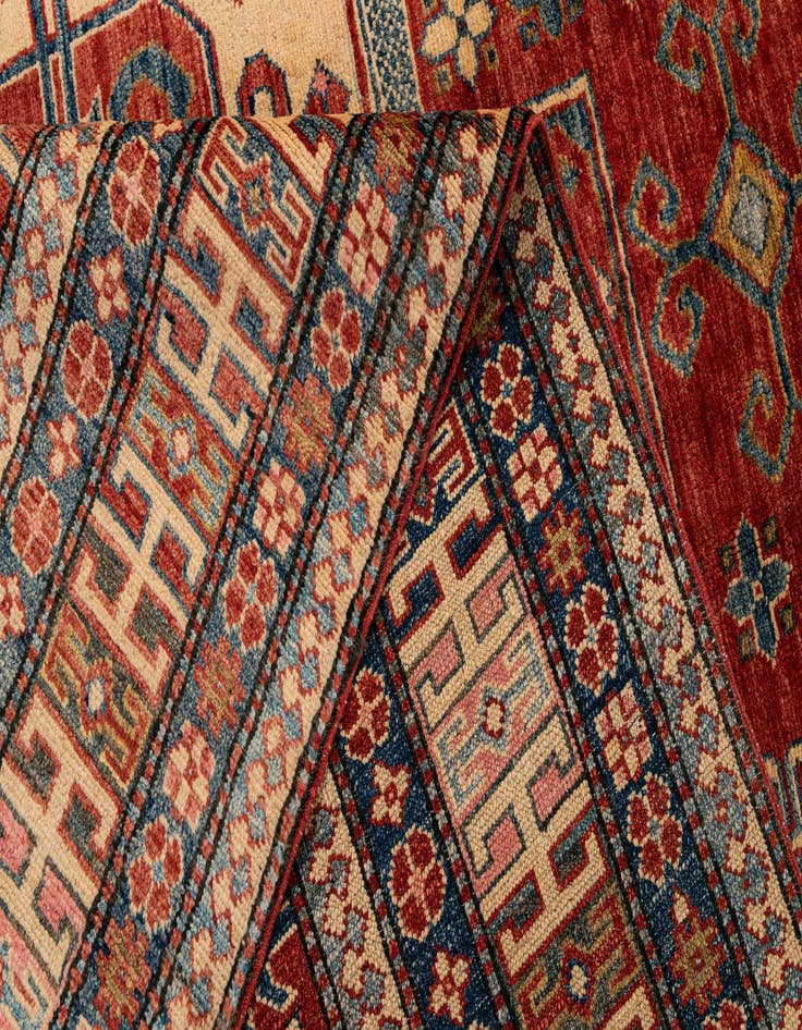 Detail image of  5' 10 x 7' 7  Hand Knotted Kazak Wool Rug