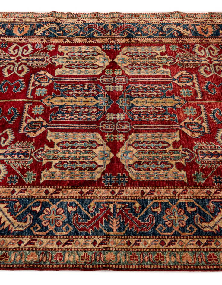 Detail image of  5' 11 x 7' 10  Hand Knotted Kazak Wool Rug
