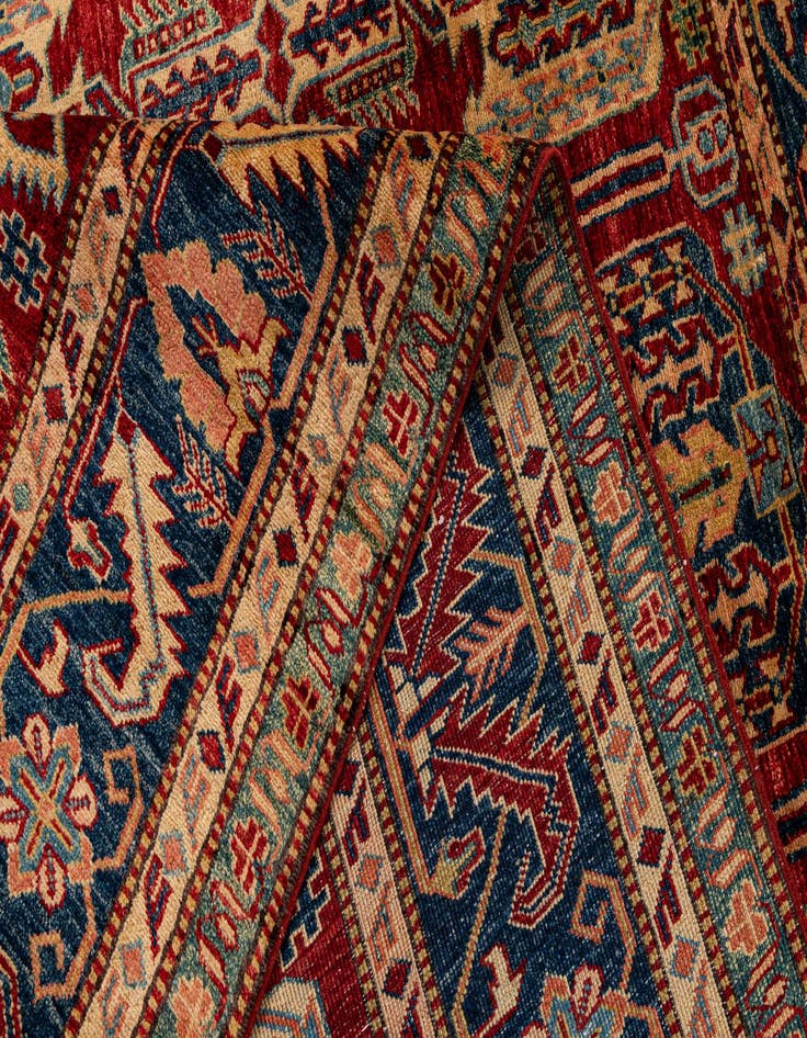 Detail image of  5' 11 x 7' 10  Hand Knotted Kazak Wool Rug