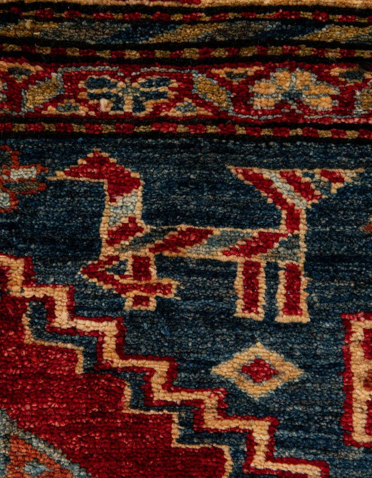 Detail image of  5' 3 x 6' 7  Hand Knotted Kazak Wool Rug