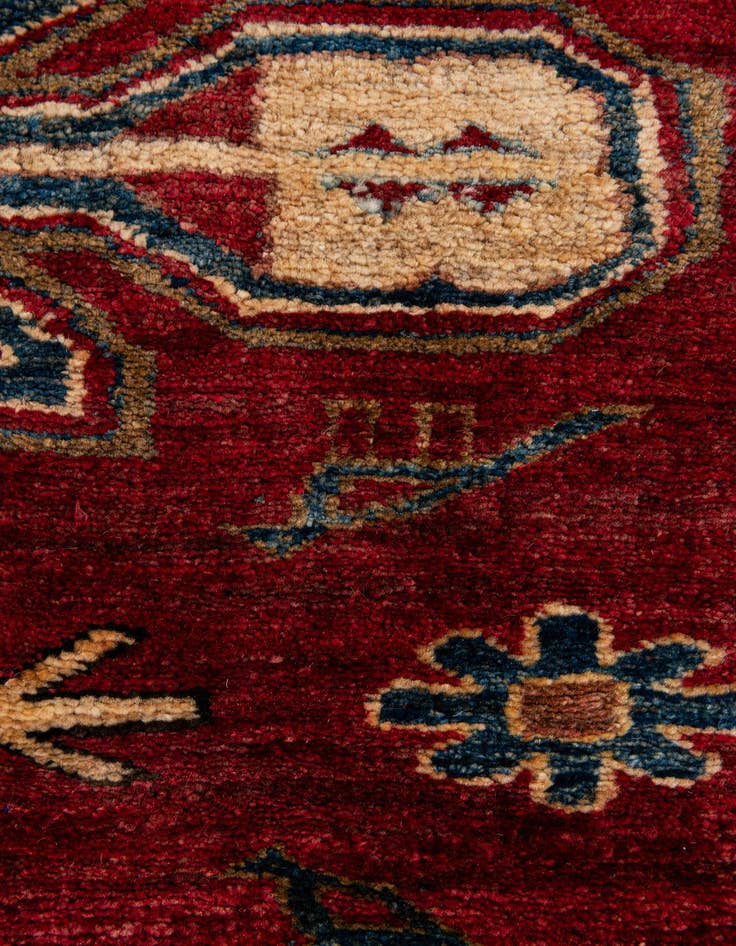 Detail image of  4' 11 x 7' 5  Hand Knotted Kazak Wool Rug