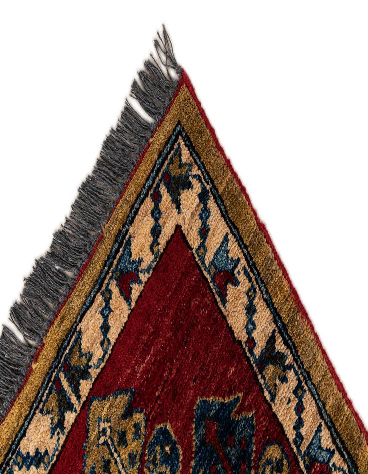 Detail image of  1' 11 x 3' 7  Hand Knotted Kazak Wool Rug