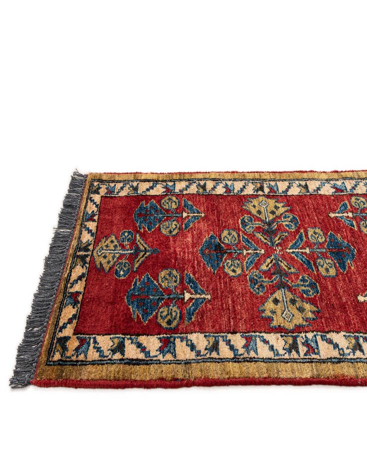 Detail image of  1' 11 x 3' 7  Hand Knotted Kazak Wool Rug