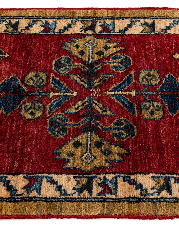 Detail image of  1' 11 x 3' 7  Hand Knotted Kazak Wool Rug