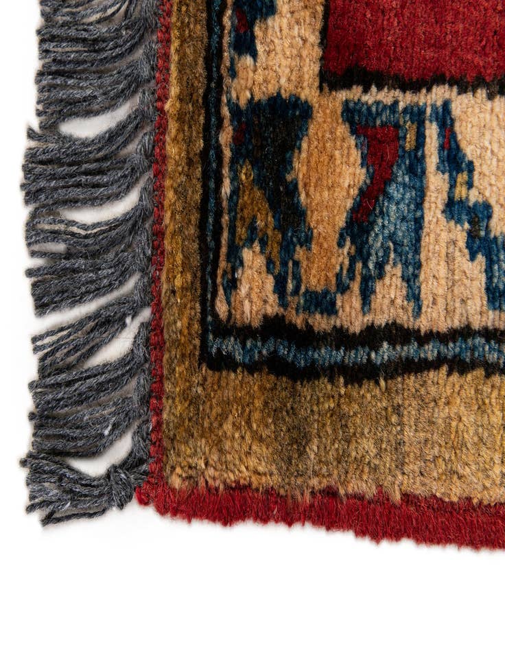 Detail image of  1' 11 x 3' 7  Hand Knotted Kazak Wool Rug