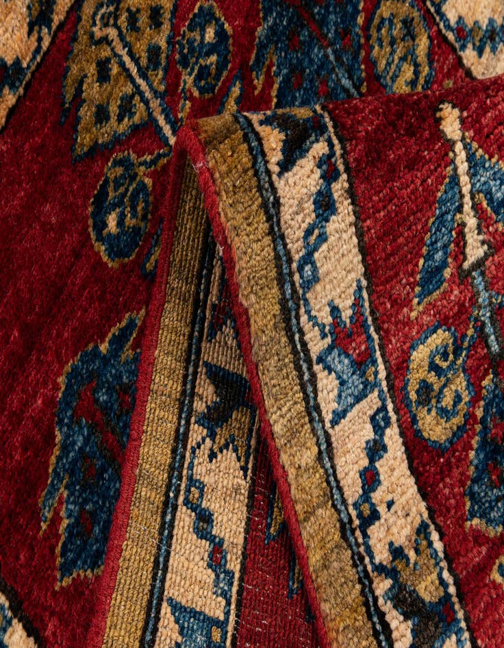 Detail image of  1' 11 x 3' 7  Hand Knotted Kazak Wool Rug