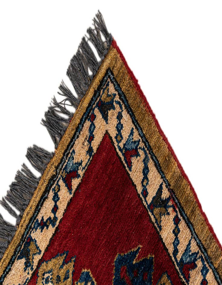 Detail image of  1' 11 x 3' 7  Hand Knotted Kazak Wool Rug