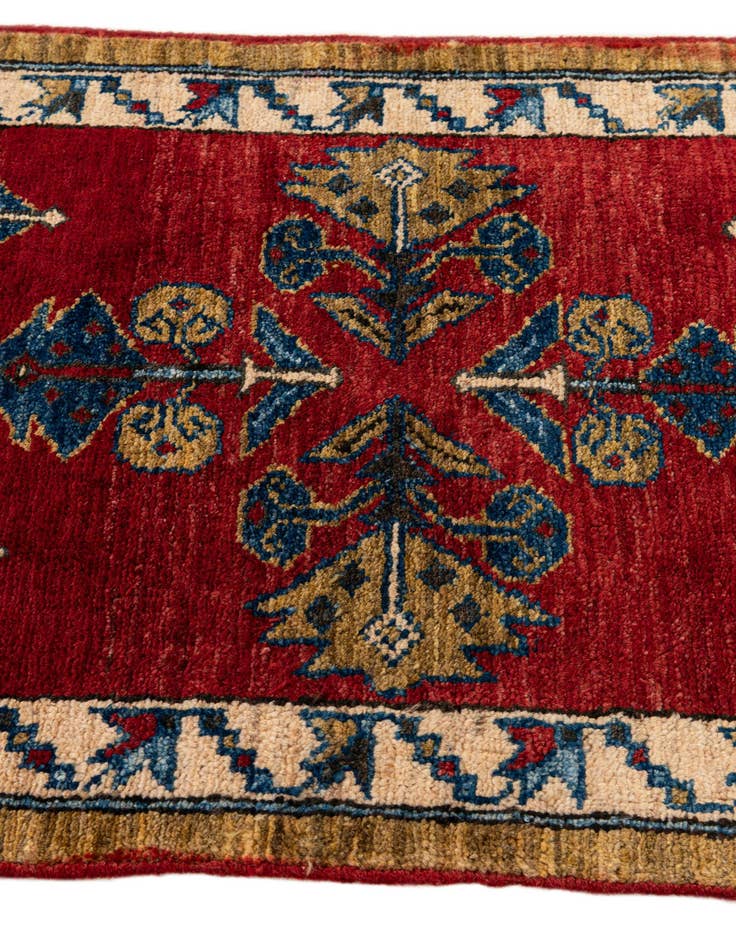 Detail image of  1' 11 x 3' 7  Hand Knotted Kazak Wool Rug