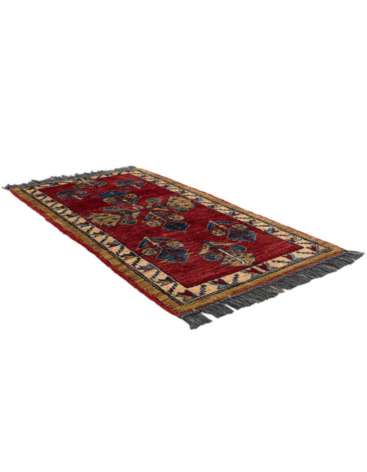 Detail image of  1' 11 x 3' 6  Hand Knotted Kazak Wool Rug